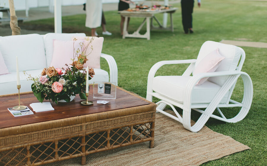 Galley Bay Cane Lounge and Coffee Table